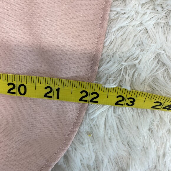 TOPSHOP Light Pink Keyhole Cut Out Open Back 3/4 Wide Sleeve Blouse Size 2 - Picture 11 of 11